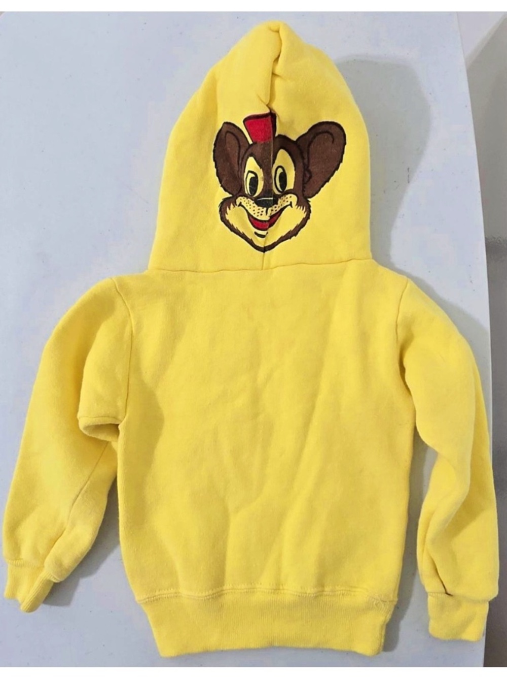 Vintage Hoodie Baby Unisex Yellow Brown Bear Toddler Kids VTG